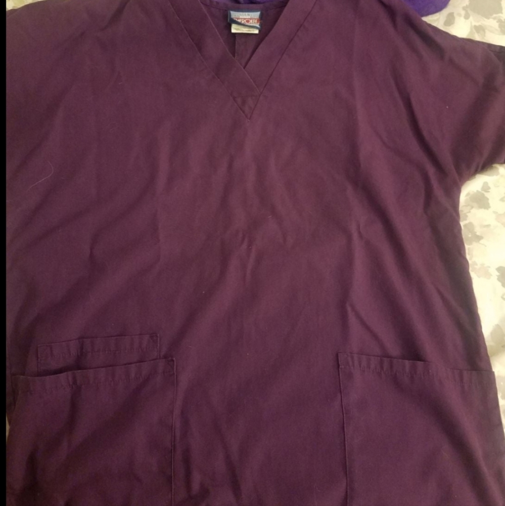 Purple scrub top